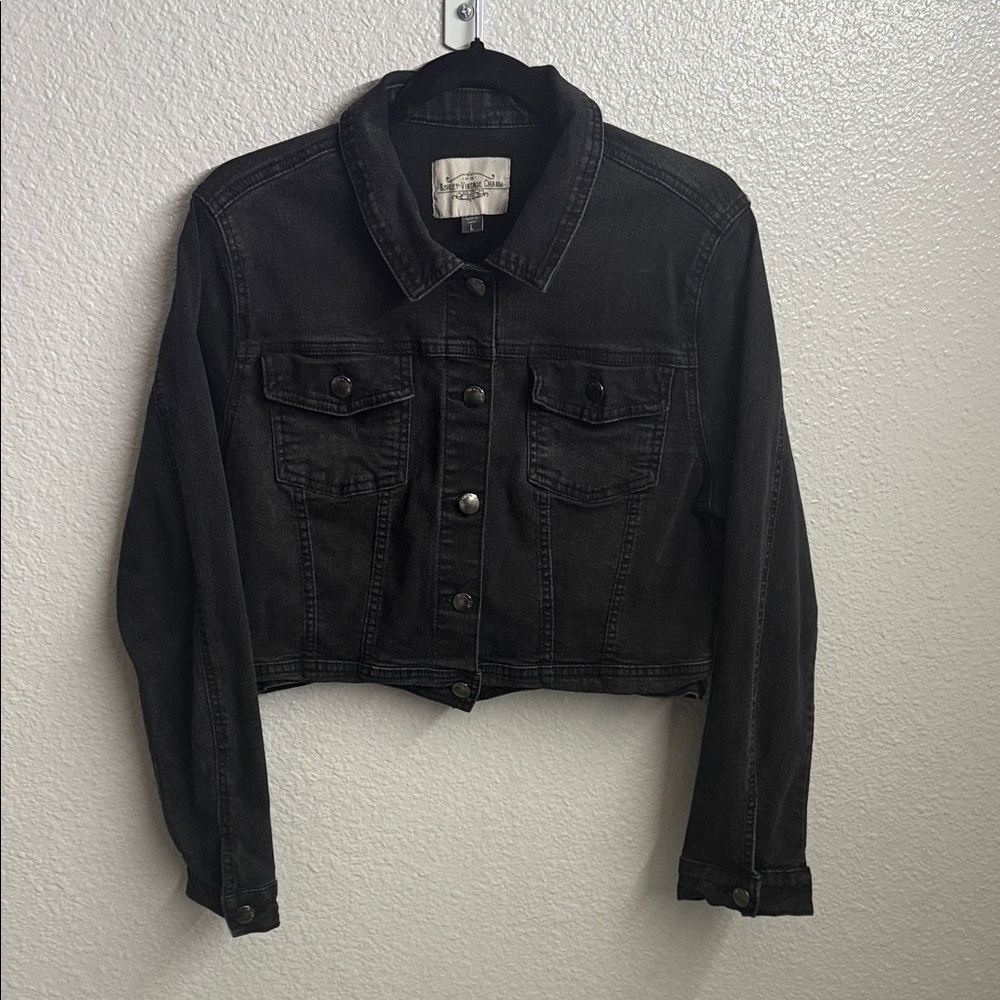 Classic Black Denim Jacket for Women